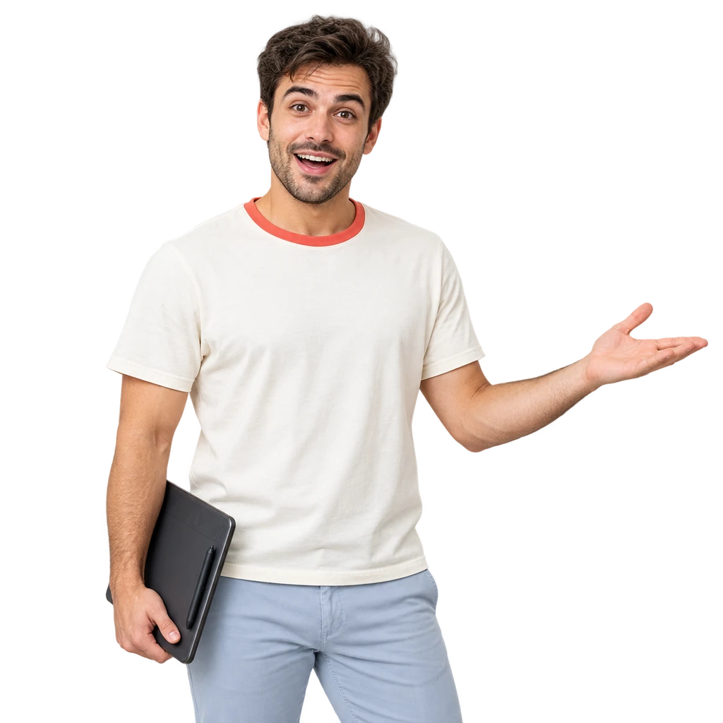 Designer präsentiert sein KI-Kreativstudio